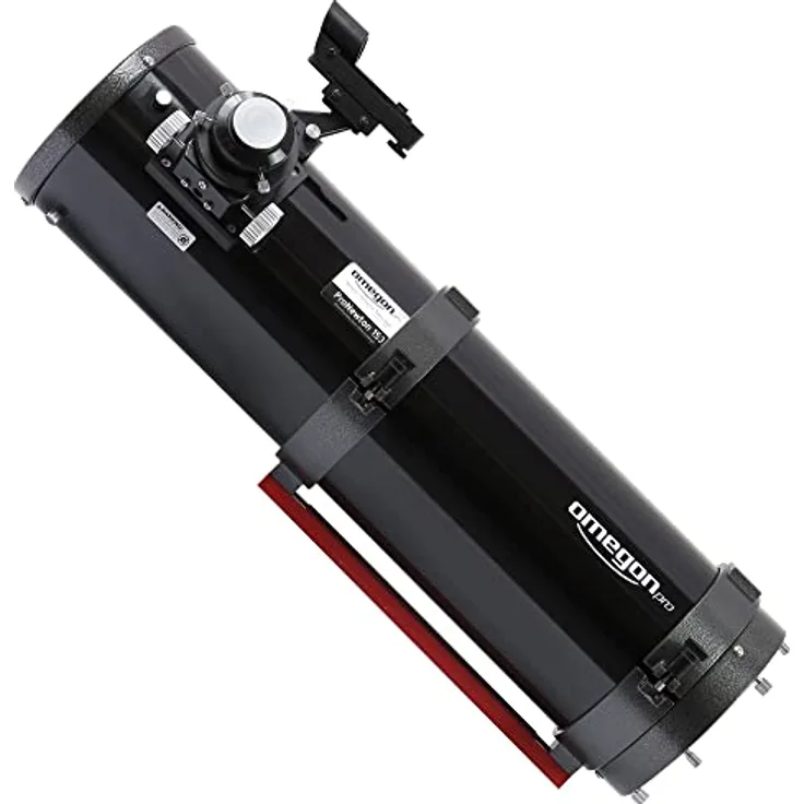 Omegon Teleskop ProNewton N 153/750 OTA, 2 Zoll Crayfordauszug, BK7 Hauptspiegel mit 94% Reflexion, ideal für Astrofotografie