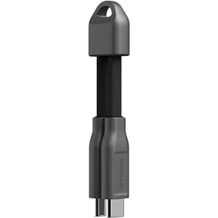 NOMAD ChargeKey V2, USB C auf USB C Schlüsselanhänger Ladegerät, robust und tragbar für iPhone, 240 Watt Ladegeschwindigkeit, Schwarz – Bild 4