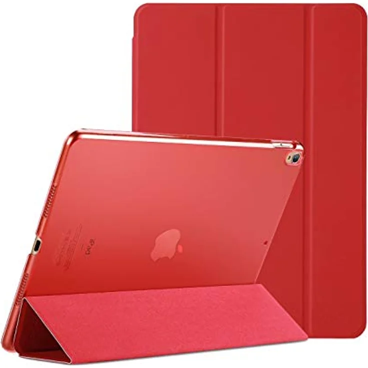 ProCase Hülle für iPad Air 3 (2019) / iPad Pro 10.5 (2017), Ultra Dünn Case Cover mit transluzenter Rückseite, Auto Schlafen/Wachen-Funktion - Rot – Bild 1