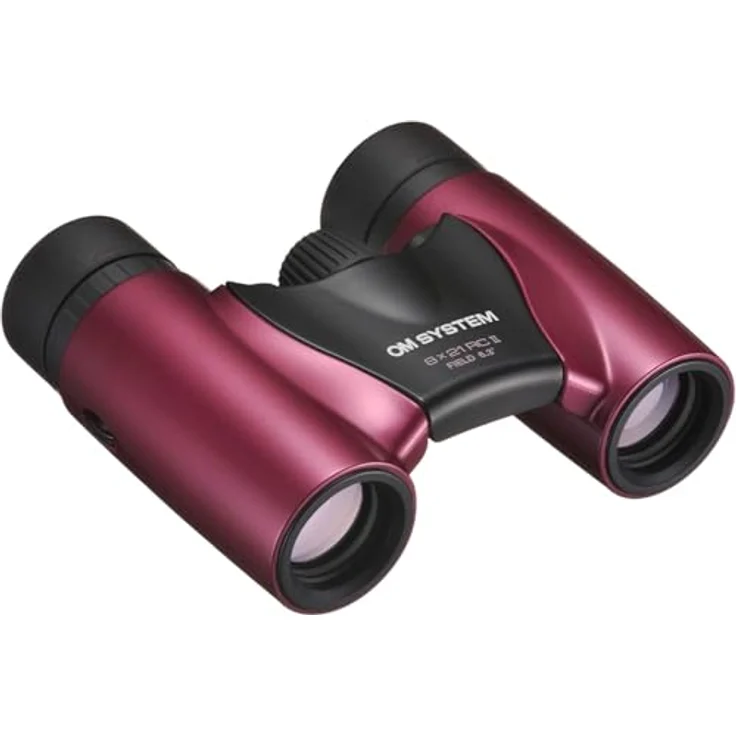 Olympus Slim 8x21 RC II, kompakte Fernglas mit klappbarem Design, UV-Beschichtung und BaK-4 Prismen, Magenta – Bild 2