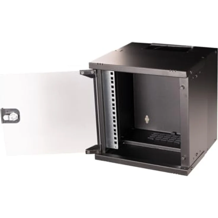 Equip Wandgehäuse 10" 06U 300x300mm schwarz - Optimale Leistung, gehärtete Glasfronttür, kompakte Organisation – Bild 2