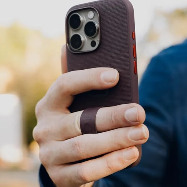 Peak Design Everyday Loop Case für Apple iPhone 16, MagSafe-kompatible Smartphone Hülle mit SlimLink™ Verschluss, Rot – Bild 6