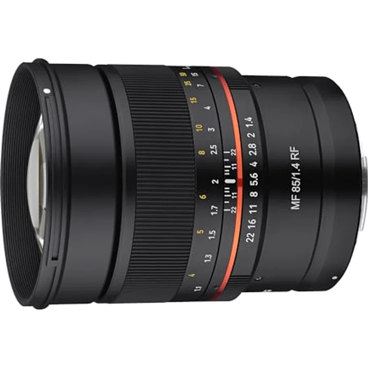 Samyang MF 85mm F1.4 RF Canon EOS R - manuelles Objektiv mit 85 mm Festbrennweite für spiegellose Canon Vollformat oder APS-C Kameras mit RF Anschluss, 72mm Filtergewinde, ideal für Portrait – Bild 4