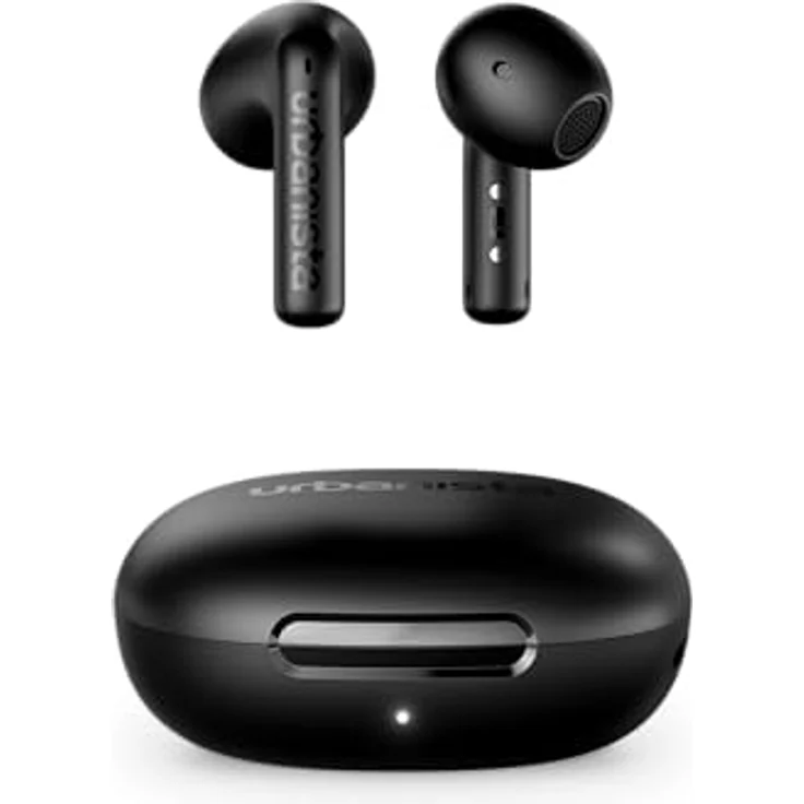 Urbanista Santa Monica, True Wireless In-Ear-Kopfhörer mit aktiver Geräuschunterdrückung, Mitternacht Schwarz, bis zu 24 Stunden Akkulaufzeit – Bild 1