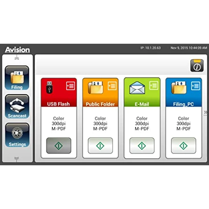 Avision AN335W Dokumentenscanner, 600 dpi, Duplex-Scan, 40 Seiten/Minute, ADF für 50 Blätter, USB, Wi-Fi, Gigabit LAN – Bild 5