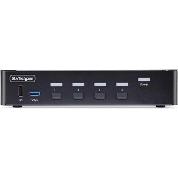 StarTech.com 4-Port 8K KVM-Switch DisplayPort 1.4, 8K 60Hz / 4K 144Hz, DP 1.4, 2X USB 3.0 Ports, 4X USB 2.0 HID Ports, KVM DisplayPort Umschalter, Taste & Hotkey, MST (D86A2-4-PORT-8K-KVM) – Bild 3