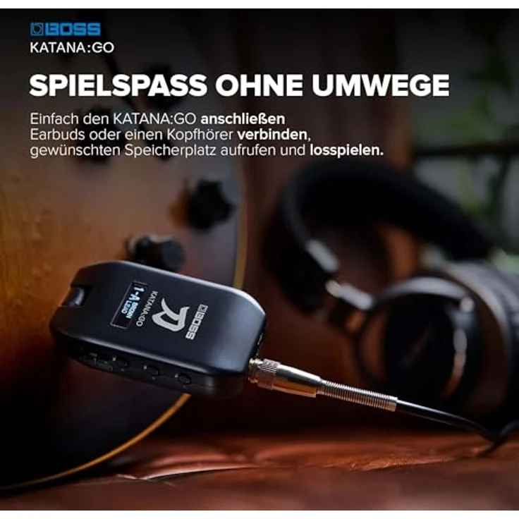 BOSS Katana:GO, Personal Headphone Amplifier für Gitarre & Bass, mit 3D-Raumklangtechnologie und über 60 Effekten – Bild 3