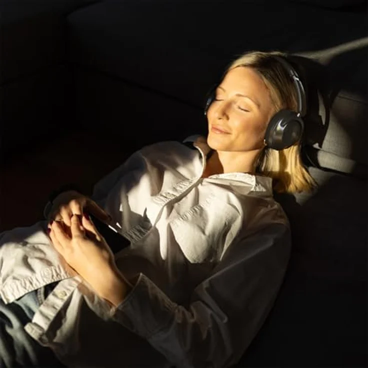 HUMANTECHNIK earisMAX Bluetooth-Auracast-Kopfhörer mit Active Noise Cancelling, 80 Std. Akkulaufzeit, Bluetooth 5.3, Schwarz – Bild 6