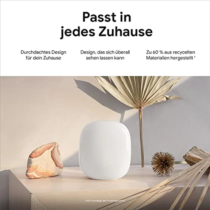 Google Nest Wifi Pro, Router mit Wi-Fi 6E, hohe Geschwindigkeit, abdeckend bis 120 m², Weiss – Bild 7