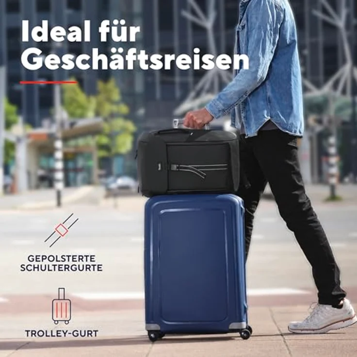 TRUST Jersey Rucksack, wasserdicht für Notebooks bis 17", 25 L Volumen, schwarz – Bild 4