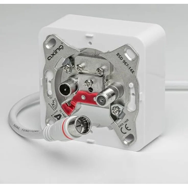 Axing EAK 151-80, Endgeräteanschlusskabel 1,5 m F-Quickfix F-Stecker, 4-fach geschirmt, DOCSIS 3.1/4.0 ready, ideal für Kabelmodem DATA CATV Kabelfernsehen – Bild 5