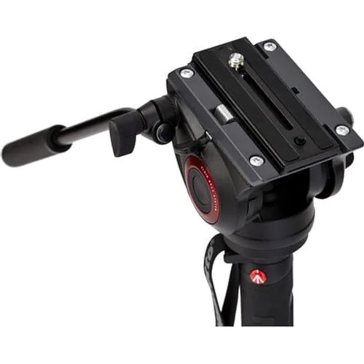 Manfrotto XPRO+ Einbeinstativ (4 Auszüge, Aluminium Video-Einbein, Schnellverschluss, Fluid Videokopf und Basis, für professionelle Videografen und Camcorder bis 5 kg, MVMXPRO500) – Bild 4