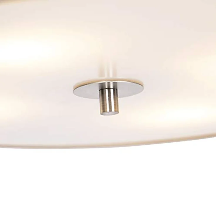 QAZQA Modern Country Deckenleuchte beige 50 cm - 4-flammig - LED geeignet E27 – Bild 5