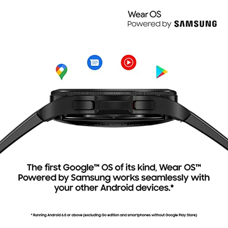 Samsung Galaxy Watch4 Classic, Bluetooth Smartwatch mit drehbarer Lünette, Fitness-Tracker, 46 mm, Black – Bild 5