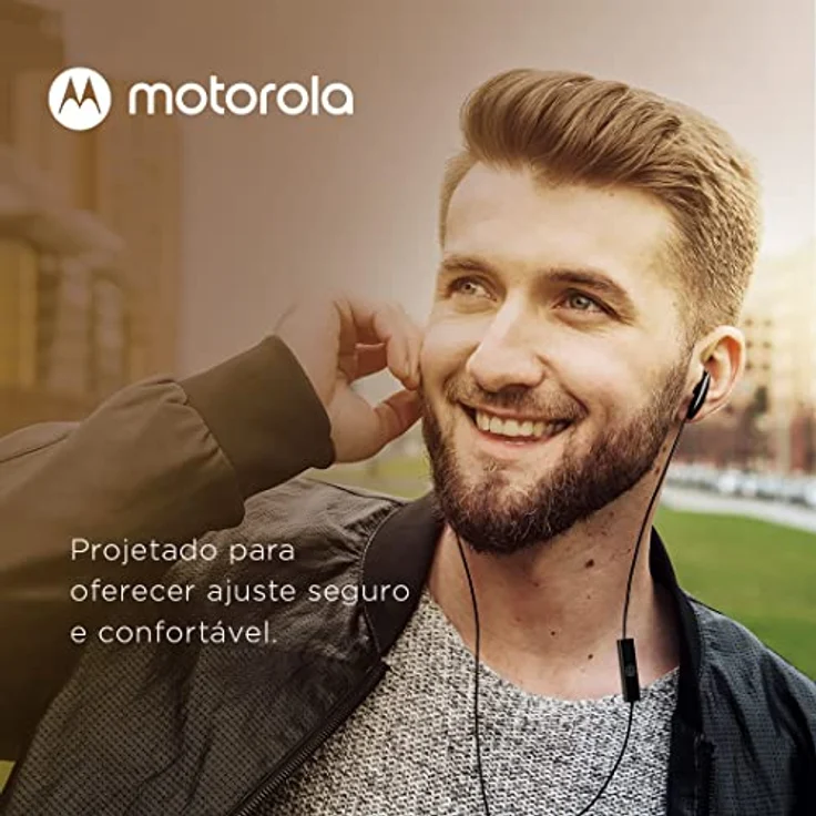 Motorola Sound Earbuds 105 - In Ear Kopfhörer mit Kabel - Integriertes Mikrofon - Kristallklarer Klang - inkl. 6 Silikon-Ohrpolster - Schwarz – Bild 4