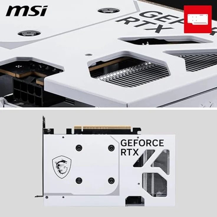 MSI RTX5060 VENTUS 2X OC White, Next-Gen-Grafikkarte mit 8GB GDDR7, HDMI und 3xDP Anschlüssen – Bild 6