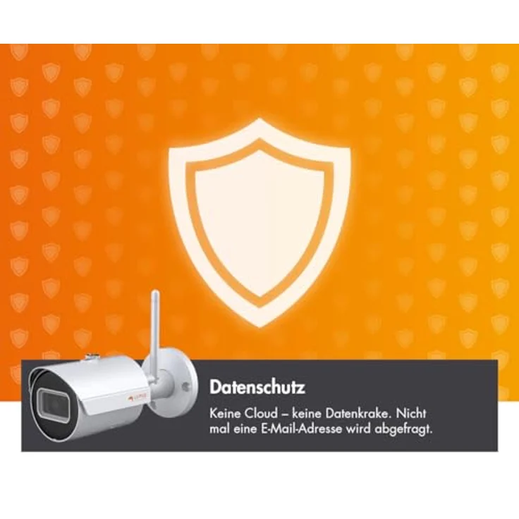 Lupus - LE202 3MP WLAN IP Kamera für draußen, SD Slot, 100°, Nachtsicht, Bewegungserkennung, Ios und Android App, Integrierbar in Die LUPUSEC Smarthome Alarmanlage, inkl. Verwaltungssoftware – Bild 3