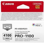 Canon PFI-4100 PGY, Druckerpatrone, 80 ml photo grey für hochwertige Drucke mit LUCIA PRO II-Technologie