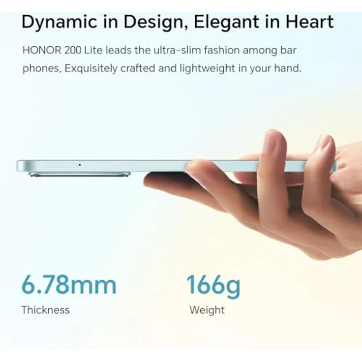 HONOR 200 Lite 256 GB Midnight Black Dual SIM – Bild 3