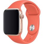 Apple Watch Sport Band 42mm/44mm/45mm, Clementine, robustes Hochleistungs-Fluorelastomer, S/M & M/L