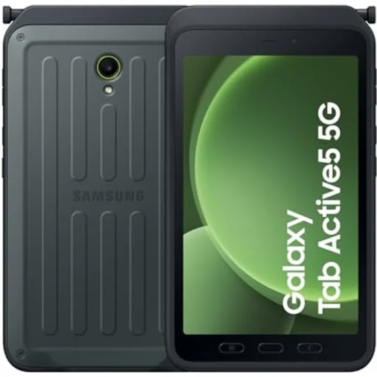 Samsung Galaxy Tab Active5 WiFi (X300) 8/128GB Green, robustes Tablet für den Outdoor-Einsatz