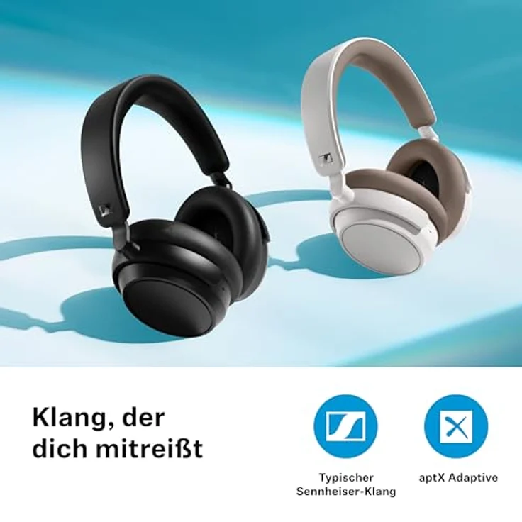 Sennheiser ACCENTUM Plus Wireless Bluetooth Kopfhörer – optimale Klangqualität mit Schnellladefunktion, 50 Stunden Akkulaufzeit und Adaptive Hybrid ANC – Schwarz – Bild 3