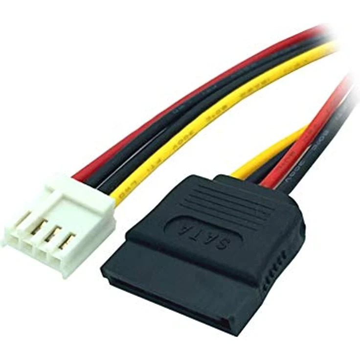 Aukson F54 Stromkabel Adapter, 18cm 4-Pin Floppy auf 15-Pin SATA, kompaktes Design für stabile Stromversorgung – Bild 3