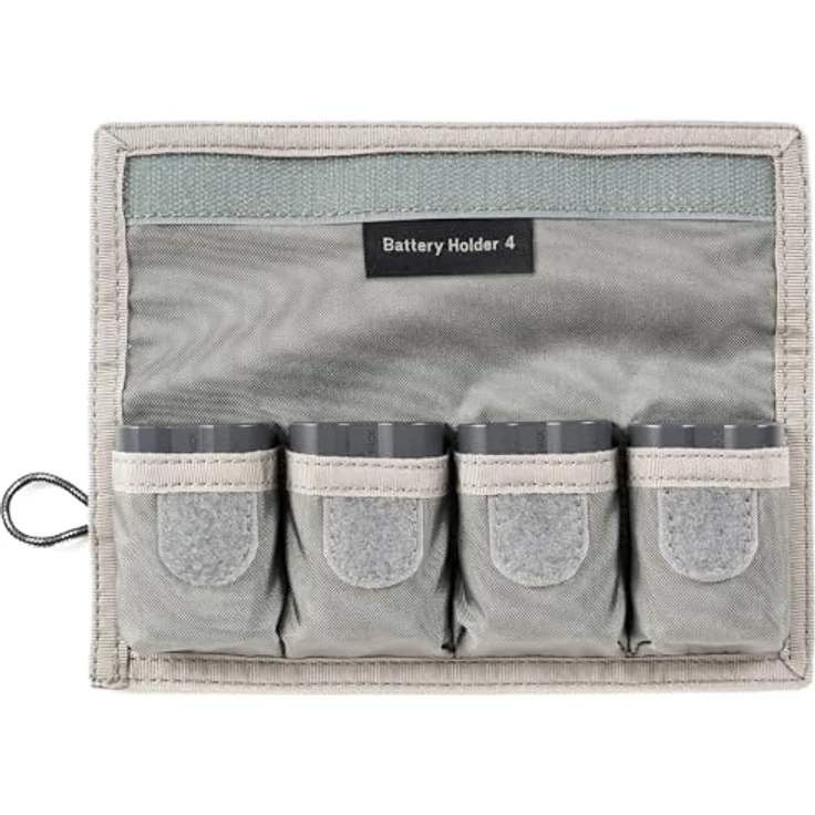 Think Tank Kamera-/Foto-Batteriehalter 4 V2, für 4 DSLR-/spiegellose Batterien, wetterbeständig, faltbar, mit Befestigungsschlaufe – Bild 4