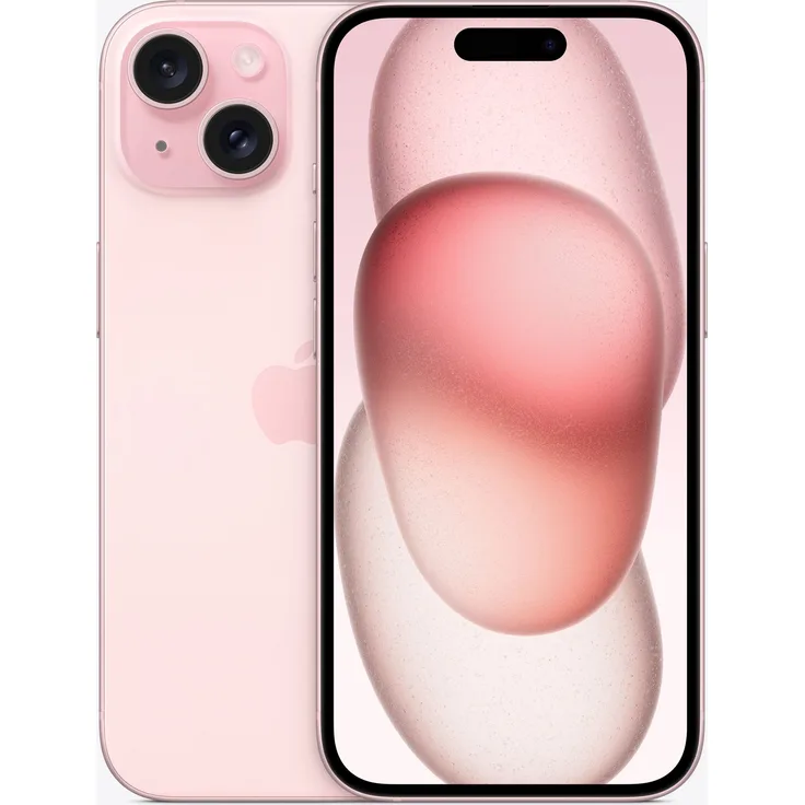 Apple iPhone 15 5G Smartphone 15,494cm (6,1 Zoll) OLED-Display, 128 GB interner Speicher, iOS 17, Pink