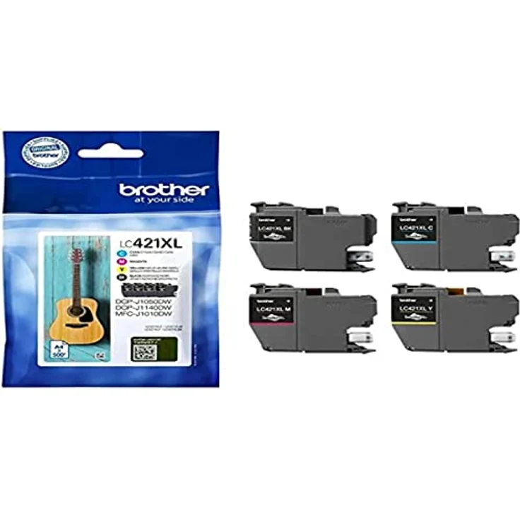 Brother LC421XL Value Pack - 4er-Pack - XL - Schwarz, Gelb, Cyan, Magenta - original - Tintenpatrone – Bild 2