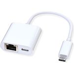 ROLINE USB 3.2 Gen 2 Typ C zu Gigabit Ethernet Konverter + 1x PD Port, 100W