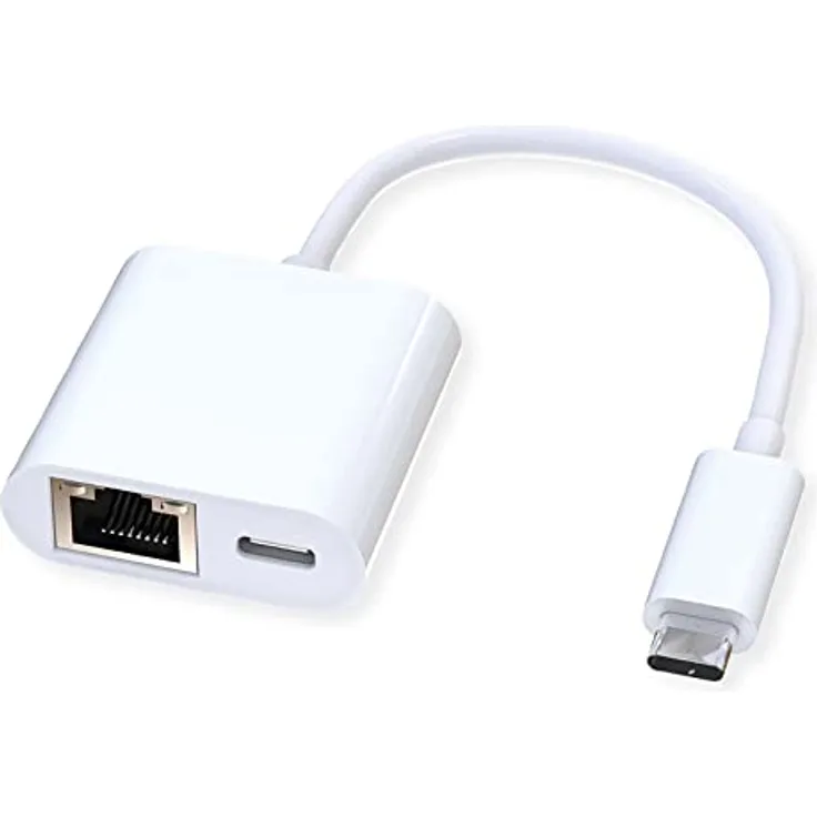 ROLINE USB 3.2 Gen 2 Typ C zu Gigabit Ethernet Konverter + 1x PD Port, 100W