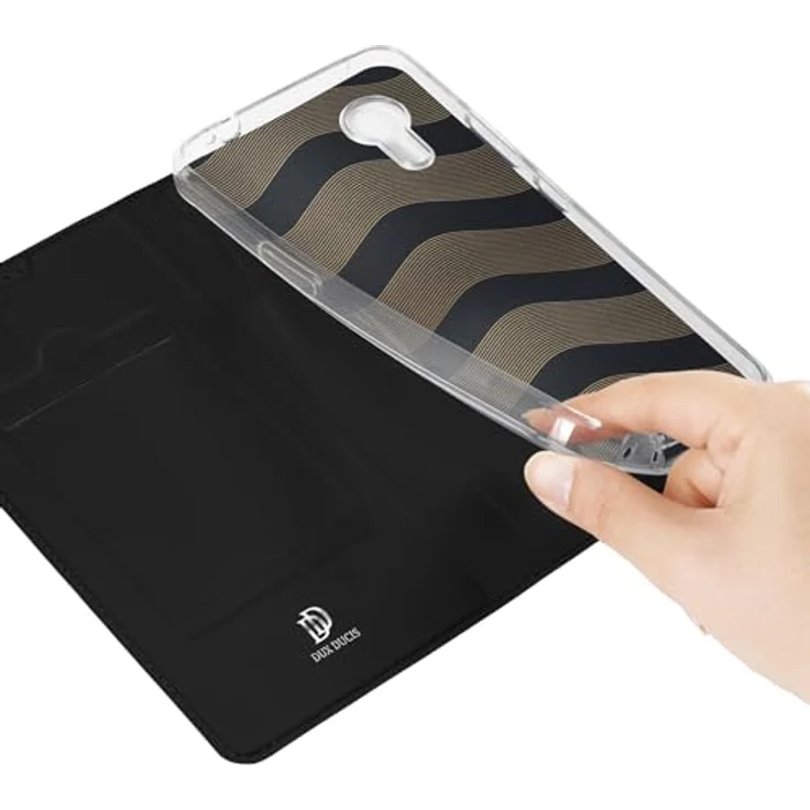 DUX DUCIS Samsung Galaxy Xcover7 Handyhülle – TPU Cover in Schwarz mit Kartenfächern und Querformatposition – Bild 3
