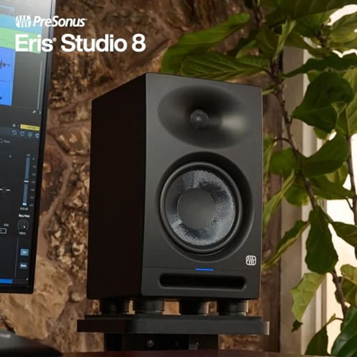 PreSonus Eris Studio 8, Aktiv-Studio-Monitor mit 8" Lautsprecher, EBM-Wellenleiter, präziser Sound, Bassreflex-Gehäuse, ideal für Mixing & Mastering, 35 Hz – 20 kHz Frequenzumfang – Bild 4