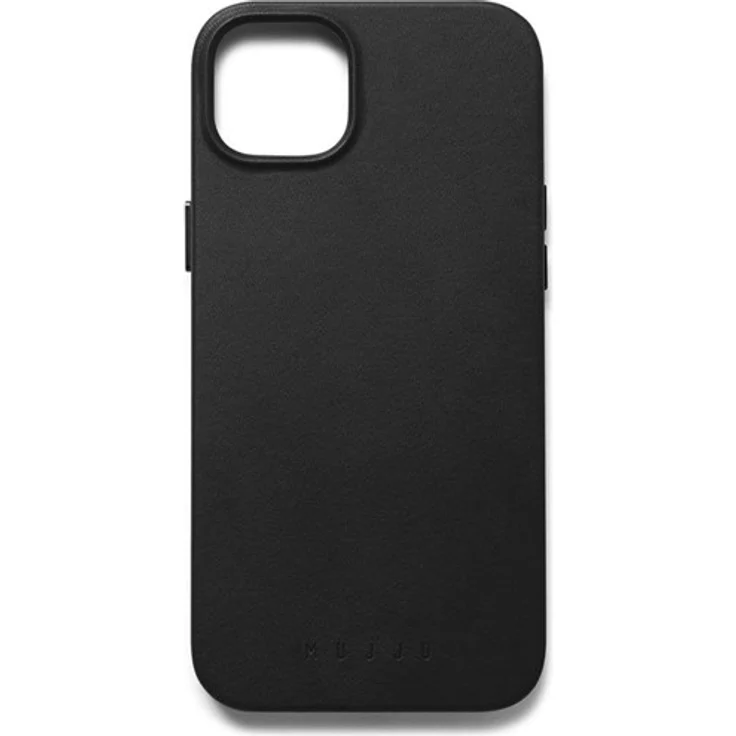 Mujjo Full Leather Case mit MagSafe für iPhone 14 Plus, Schwarz, 6.7 Zoll Schutzhülle