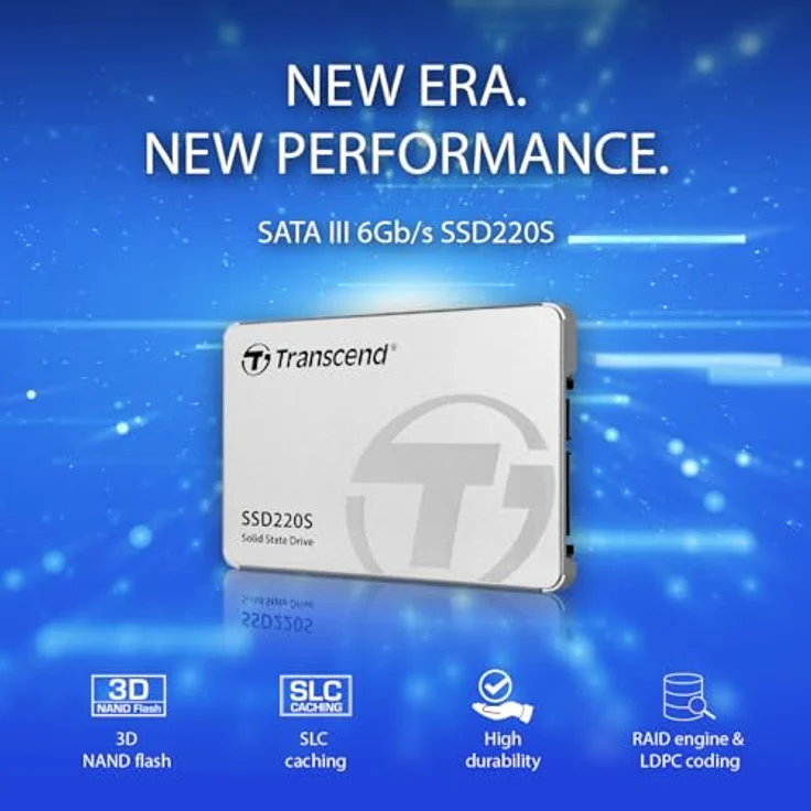 Transcend SSD220S - Solid-State-Disk - 120 GB - intern - 2.5 Zoll (6.4 cm) - SATA 6Gb/s (TS120GSSD220S) – Bild 4