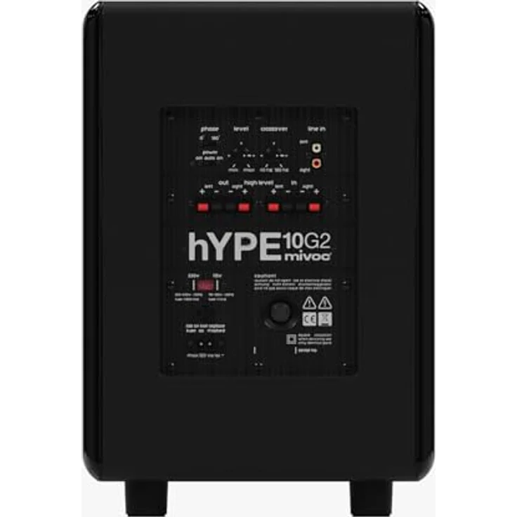 Mivoc Hype 10 G2 HiFi Subwoofer Schwarz 300W 20 bis 180Hz Subwoofer schwarz – Bild 7