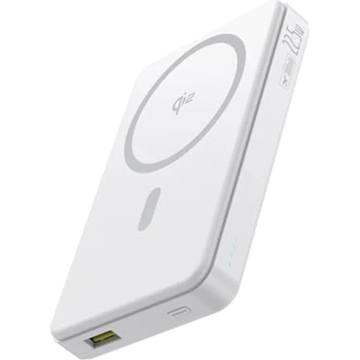 Baseus Airpow II Powerbank 10000 mAh, Qi2 mit MagSafe 22,5 W, inkl. USB-C-Kabel 20 V/3 A, Weiß – Bild 9
