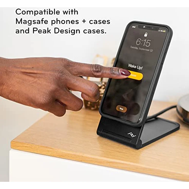 Peak Design Charging Stand (15 W), Wireless Charger, Schwarz – Bild 3