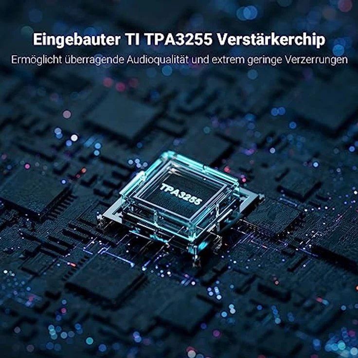 Fosi Audio V3 Mini Verstärker, 300Wx2 Stereo HiFi Verstärker mit TPA3255 Amp Chip & Austauschbare Op-Amps, Class D mit Lautstärkeregelung - Schwarz – Bild 3