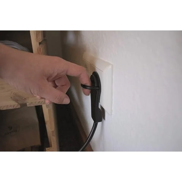 as - Schwabe Verlängerungsleitung 1000 cm, Flachstecker Schuko Typ F, ultraflaches Design, IP20 Schutzklasse, 16A Energieversorgung – Bild 5