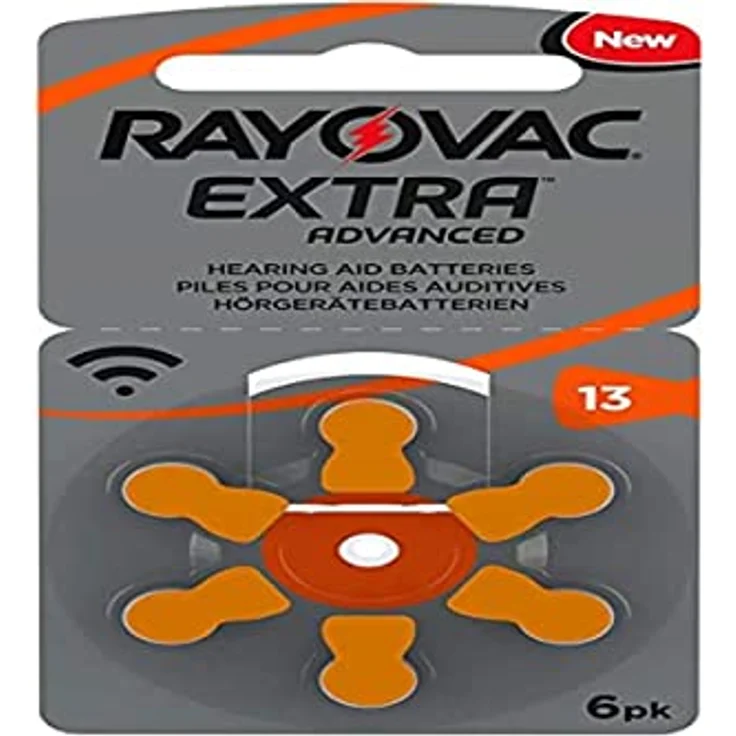VARTA Rayovac Extra Advanced Zink Luft Hörgerätebatterie (in der Größe 13er Pack Frustfrei-Pack, mit 60 Batterien, geeignet für Hörgeräte Hörhilfen Hörverstärker) orange – Bild 2