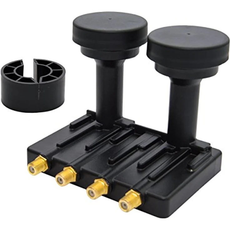 FUBA DAA 850 G ALU Grau PremiumX Quad Monoblock, Satellitenantenne mit 8x F-Stecker und 4x Wetterschutztülle – Bild 3