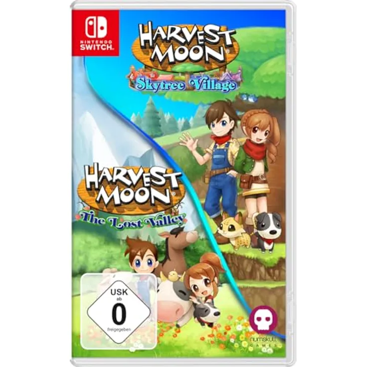Numskull Games Limited Harvest Moon: The Lost Valley & Skytree Village - Nintendo Switch Spiel mit kreativen Farming-Funktionen, faszinierenden Charakteren und limitierter Sammler-Edition inklusive Sticker, Poster und Soundtrack