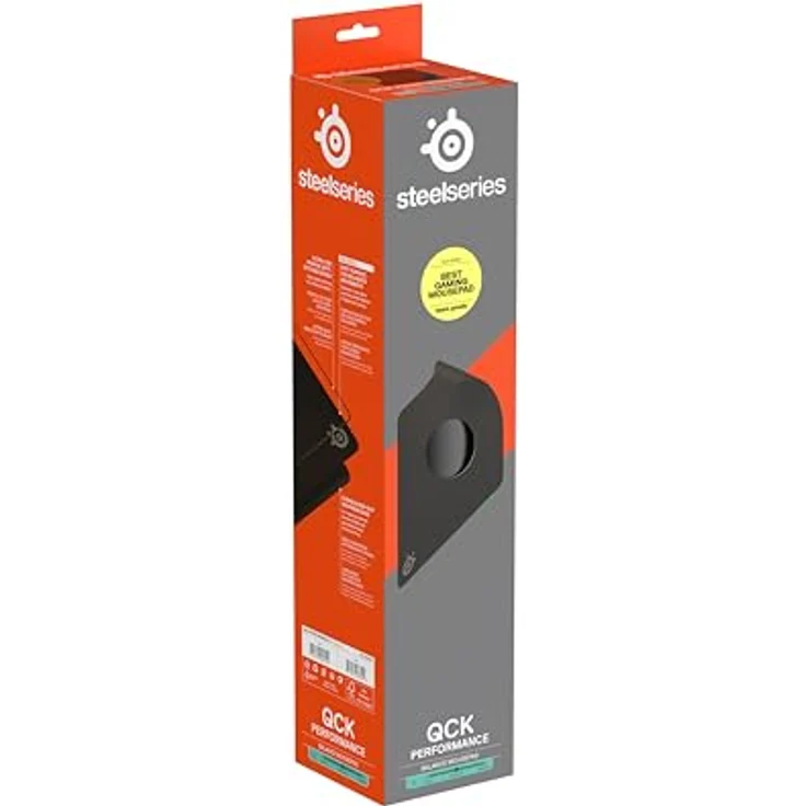 SteelSeries QcK Performance Balance L Mauspad - Gaming-Mauspad, rutschfeste Unterseite, 490 x 420 mm, schwarz – Bild 10