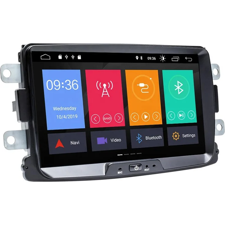 PNI 8" 2 DIN Multimedia Empfänger, Bluetooth MP3 mit Android 10, 32 GB Speicher und Touchscreen für Dacia/ Renault