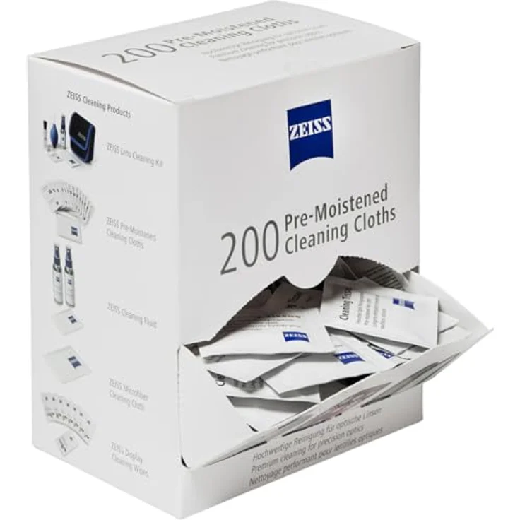 ZEISS 200 feuchte Optik-Reinigungstücher im Display – Bild 2