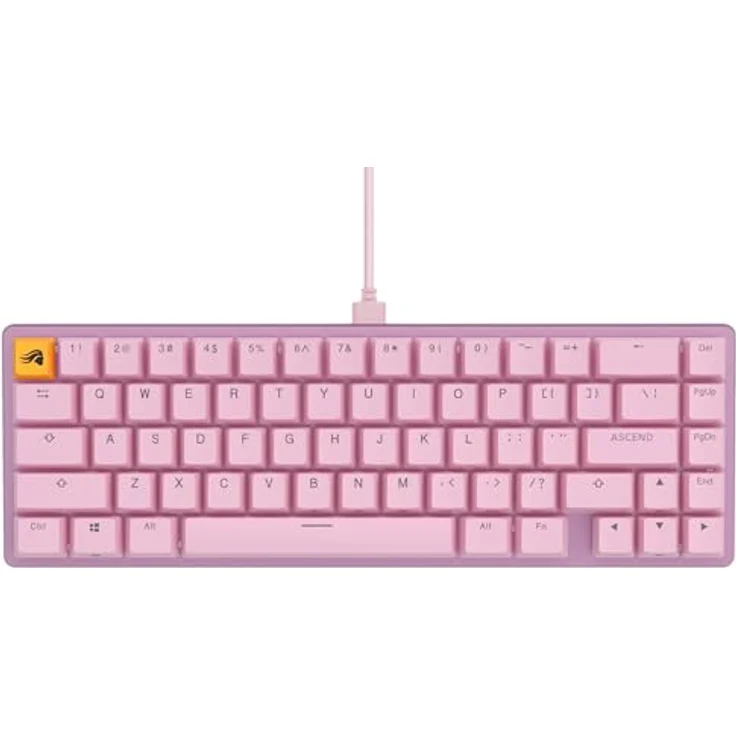 Glorious Gaming GMMK 2 Compact (65%) - Mechanisches Gaming-Keyboard, Aluminiumrahmen, Doubleshot-Kappen, Fox Schalter, RGB, Amerikanisch QWERTY Layout - Rosa – Bild 3