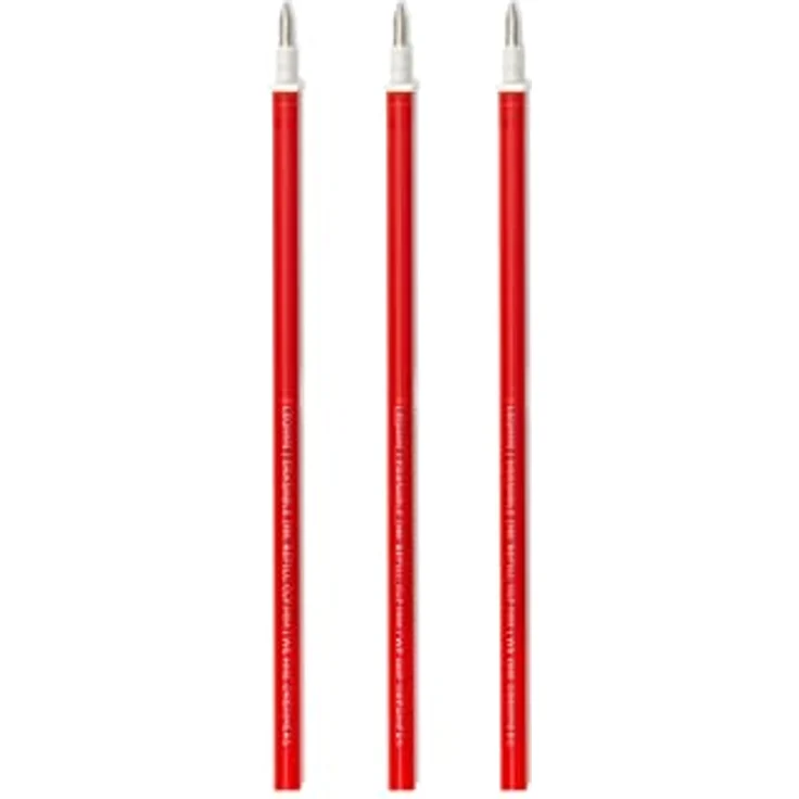Legami 3 Ersatzminen rot für löschbaren Gelstift - thermoempfindliche Tinte, 0,7 mm Spitze – Bild 1