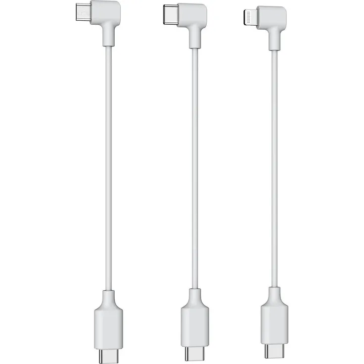 Potensic Connection Cable Kit für Atom Series Drohnen, USB OTG mit Micro USB, USB-C und Lightning-Anschlüssen